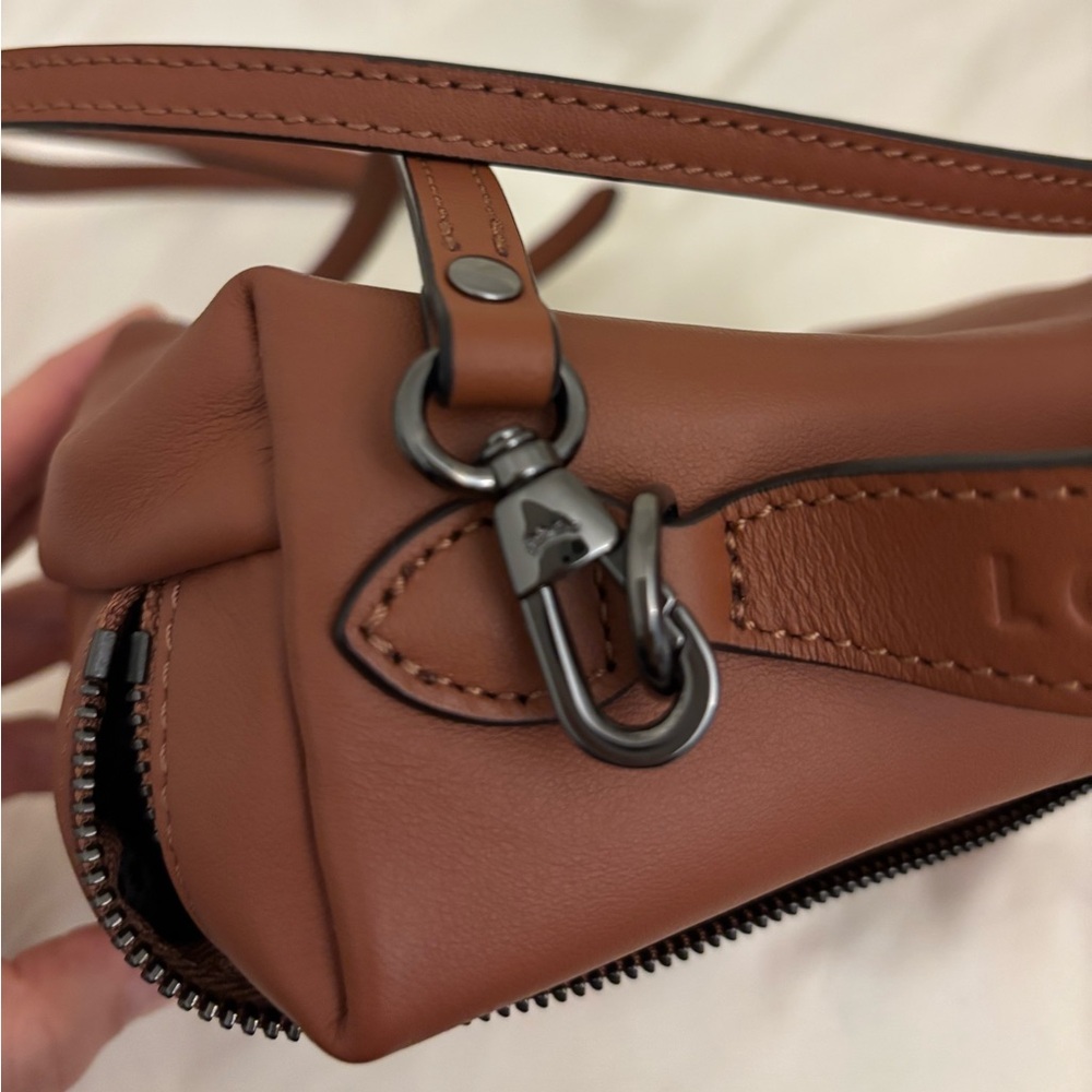 Longcham Le Pliage Xtra XS Vanity - Brown leather - Picture 8 of 11